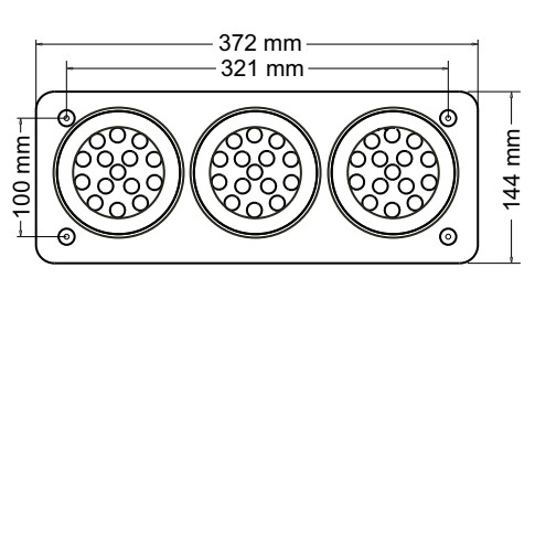 FARO TRASERO LED BAIML 3300 MT-3 TRICOLOR BIVOLTAJE